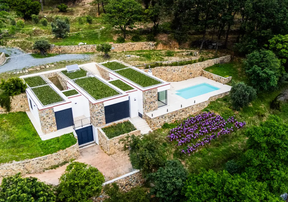 Pietra Primiceri pietra ricostruita stile moderno bioarchitettura villa gobbi pastorino