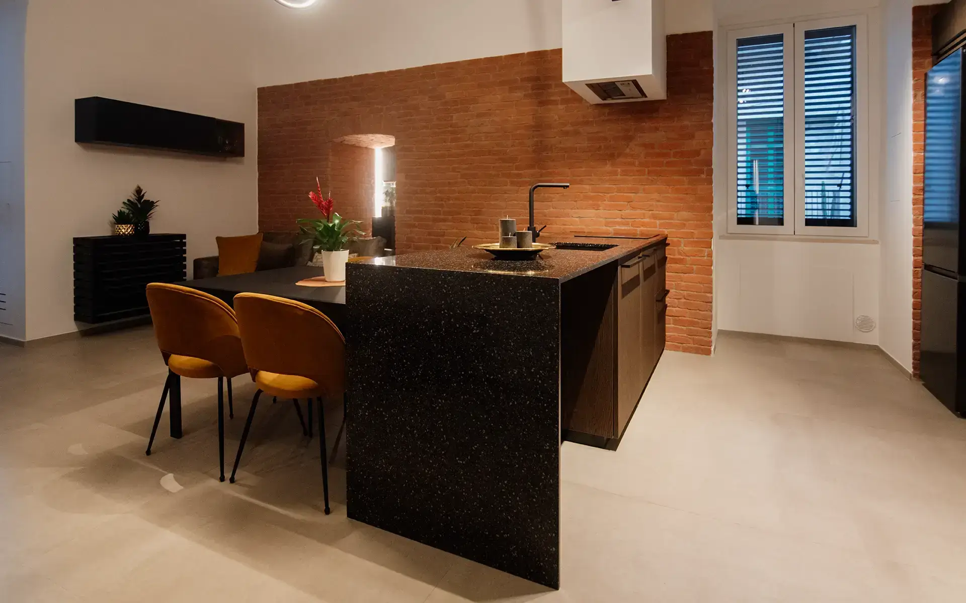 pietra ricostruita primiceri - rivestimento parete interna mattoni cucina