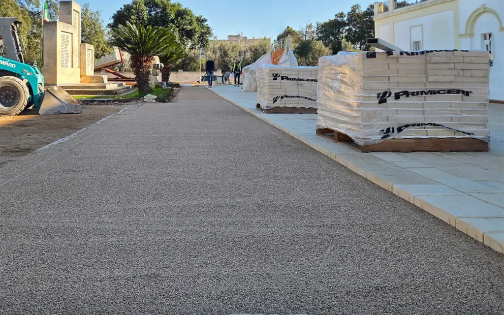 pavimento drenante vincoli paesaggistici - pietra primiceri