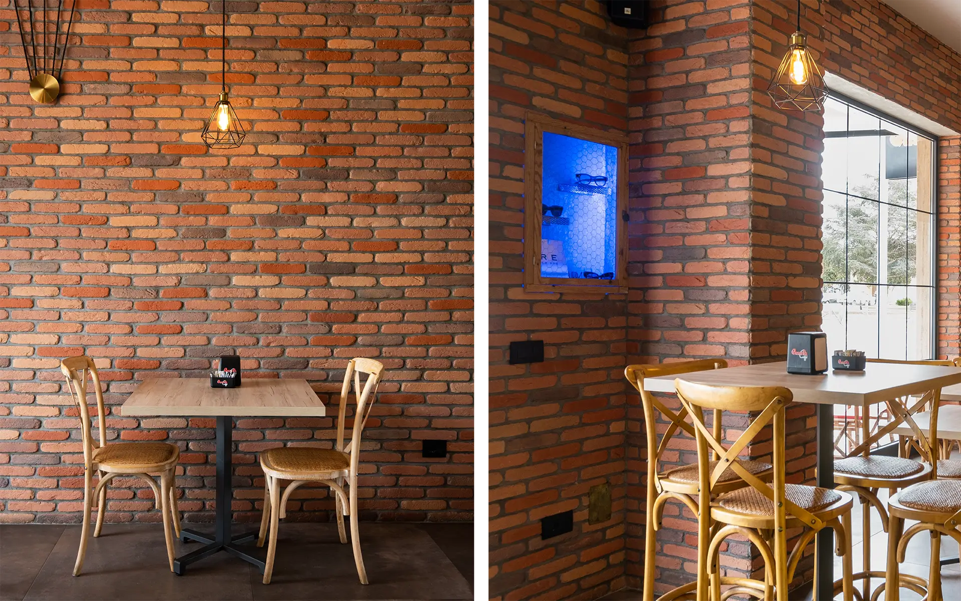 Parete in Listello Primiceri negli interni contemporanei di Bar Cavour a Maglie